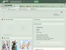 Tablet Screenshot of evil-panda.deviantart.com