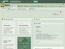 Tablet Screenshot of digidino.deviantart.com