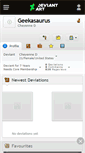 Mobile Screenshot of geekasaurus.deviantart.com