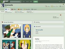 Tablet Screenshot of nenenouille.deviantart.com