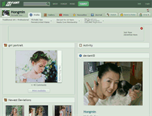 Tablet Screenshot of hongmin.deviantart.com