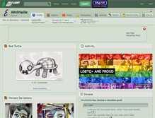 Tablet Screenshot of miniwallie.deviantart.com