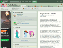 Tablet Screenshot of flutterdashlove.deviantart.com