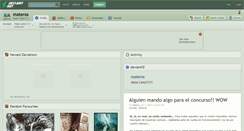 Desktop Screenshot of materos.deviantart.com