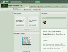 Tablet Screenshot of nightlost-darklit.deviantart.com