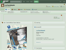 Tablet Screenshot of cucharadepalo.deviantart.com