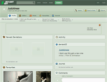 Tablet Screenshot of justaimee.deviantart.com