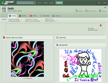 Tablet Screenshot of deith.deviantart.com