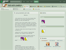 Tablet Screenshot of best-sonic-couples.deviantart.com