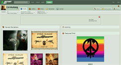 Desktop Screenshot of col-mustang.deviantart.com