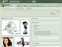 Tablet Screenshot of denelou.deviantart.com