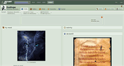 Desktop Screenshot of dusthope.deviantart.com
