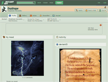 Tablet Screenshot of dusthope.deviantart.com