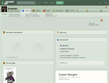 Tablet Screenshot of kroenen.deviantart.com