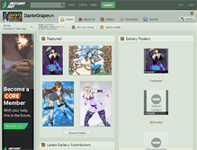 Tablet Screenshot of dantegrapes.deviantart.com