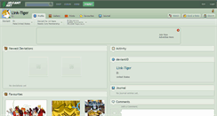 Desktop Screenshot of link-tiger.deviantart.com