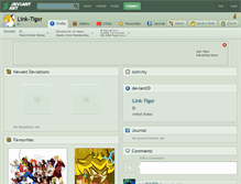 Tablet Screenshot of link-tiger.deviantart.com