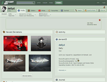 Tablet Screenshot of dellyd.deviantart.com