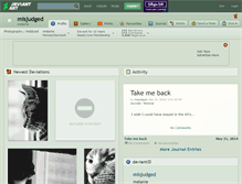 Tablet Screenshot of misjudged.deviantart.com