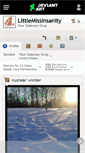 Mobile Screenshot of littlemissinsanity.deviantart.com