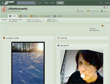 Tablet Screenshot of littlemissinsanity.deviantart.com