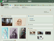 Tablet Screenshot of linuska.deviantart.com