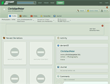Tablet Screenshot of christianpeter.deviantart.com