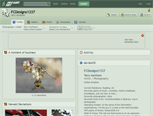 Tablet Screenshot of fcdesigns1337.deviantart.com