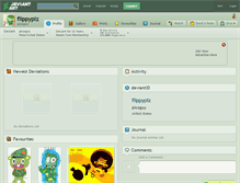 Tablet Screenshot of flippyplz.deviantart.com