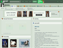 Tablet Screenshot of alexxxa.deviantart.com