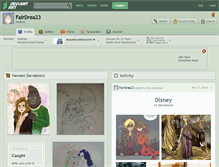 Tablet Screenshot of fairdrea23.deviantart.com