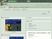 Tablet Screenshot of malink.deviantart.com