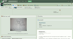 Desktop Screenshot of blushthecat.deviantart.com