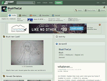 Tablet Screenshot of blushthecat.deviantart.com