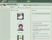 Tablet Screenshot of fruits-basket-page.deviantart.com