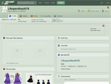 Tablet Screenshot of lifespenilties0078.deviantart.com