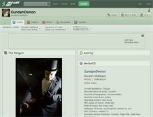 Tablet Screenshot of gundamdemon.deviantart.com