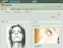 Tablet Screenshot of karoleenka.deviantart.com