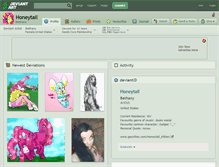 Tablet Screenshot of honeytail.deviantart.com