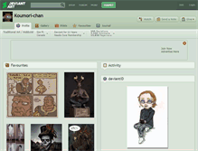 Tablet Screenshot of koumori-chan.deviantart.com
