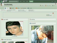 Tablet Screenshot of cocosimmons.deviantart.com