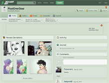 Tablet Screenshot of pixeloverdose.deviantart.com