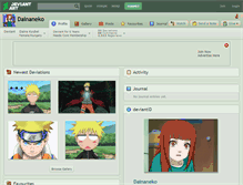 Tablet Screenshot of dainaneko.deviantart.com