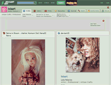 Tablet Screenshot of lolaart.deviantart.com