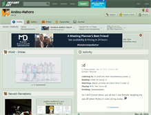 Tablet Screenshot of andou-mahoro.deviantart.com