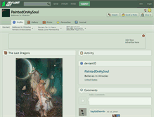 Tablet Screenshot of paintedonmysoul.deviantart.com