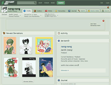 Tablet Screenshot of neng-neng.deviantart.com