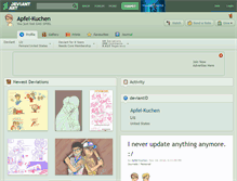 Tablet Screenshot of apfel-kuchen.deviantart.com