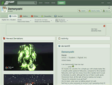 Tablet Screenshot of demonyoshi.deviantart.com