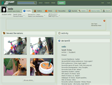 Tablet Screenshot of oxlo.deviantart.com